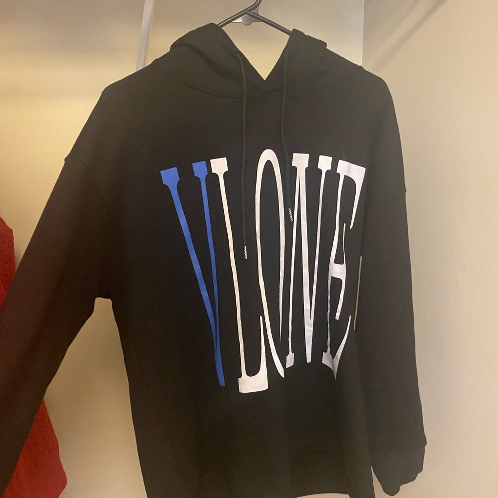 Blue Vlone Snake Print Hommes Pullover Hoodie